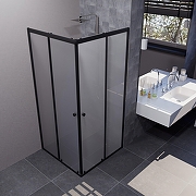 Душевой уголок ARAGUT Бетта-БВ 90х90 Щ0000067943 профиль Черный матовый стекло матовое-3