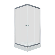 Душевой уголок ARAGUT Бетта-хром 100х100 Щ0000067964 с поддоном профиль Хром стекло прозрачное-5