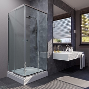 Душевой уголок ARAGUT Бетта-хром 90х90 Щ0000067968 с поддоном профиль Хром стекло прозрачное-2