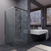 Душевой уголок ARAGUT Бетта-хром 100х100 Щ0000067969 профиль Хром стекло прозрачное-2