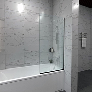 Шторка на ванну ARAGUT Still-блэк 70х140 Щ0000073334 профиль Черный матовый стекло прозрачное-3