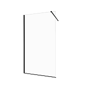 Душевая перегородка ARAGUT Walk-In 100х200 Щ0000074494 профиль Черный матовый стекло прозрачное-1