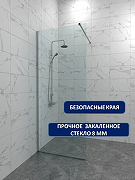 Душевая перегородка ARAGUT Walk-In 80х200 Щ0000074497 профиль Хром стекло прозрачное-2