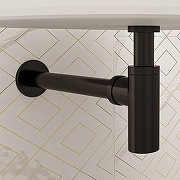 Сифон для раковины Corpa Nera CN140101 цвет Черный матовый-3