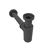 Сифон для раковины Corpa Nera CN140200 цвет Серый матовый-1