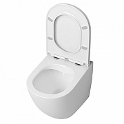 Унитаз Corpa Nera Bosso CN40104 приставной цвет Белый с сиденьем Микролифт-3