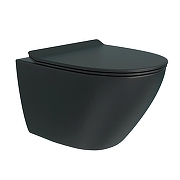 Унитаз Corpa Nera Bosso CN40114 подвесной цвет Черный матовый с сиденьем Микролифт