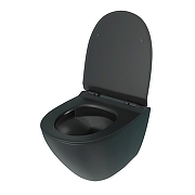 Унитаз Corpa Nera Bosso CN40114 подвесной цвет Черный матовый с сиденьем Микролифт-4