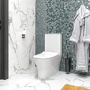 Унитаз компакт Corpa Nera Paganini CN40801 цвет Белый с бачком и сиденьем Микролифт-5