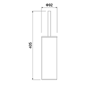 Ершик для унитаза Timo Saona 13161/20 цвет Золото шлифованное-1