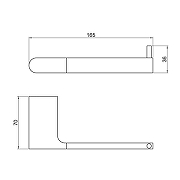 Держатель туалетной бумаги Timo Luiro 18441/13 цвет Никель-1
