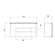 Диспенсер для салфеток Timo Petruma 15244/18 цвет Черное золото-1