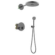 Душевая система Timo Saona SX-2308/18SM с термостатом цвет Черное золото