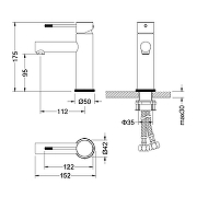 Смеситель для раковины Timo Saona 2361/20F цвет Золото шлифованное-1