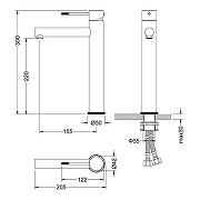 Смеситель для раковины Timo Saona 2311/20F цвет Золото шлифованное-1