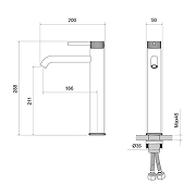 Смеситель для раковины Timo Saona 2411/00F цвет Хром-1