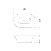 Раковина-чаша Abber Bequem 56 AC2119 цвет Белый-5