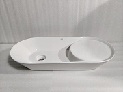 Раковина Abber Bequem 72 AC2120 цвет Белый-5