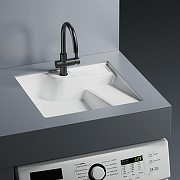 Раковина Abber Rechteck 54,5 AC2224R на стиральную машину цвет Белый