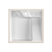 Раковина Abber Rechteck 54,5 AC2224R на стиральную машину цвет Белый-1