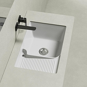 Раковина Abber Rechteck 54 AC2225L на стиральную машину цвет Белый