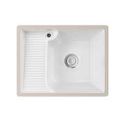 Раковина Abber Rechteck 54 AC2225L на стиральную машину цвет Белый-1