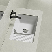 Раковина Abber Rechteck 64 AC2226L на стиральную машину цвет Белый