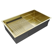 Кухонная мойка Paulmark Next-Pro 74 Uni PM707445-LG цвет Светлое золото-1