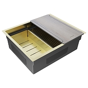 Кухонная мойка Paulmark Next-Multi Sink 54 Uni PM785445-LG цвет Светлое золото-1