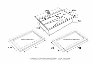 Кухонная мойка Paulmark Next-Multi Sink 74 Uni PM787445-LG цвет Светлое золото-8