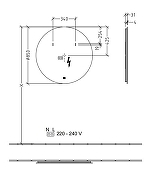 Зеркало Villeroy&Boch More to See Lite 85 A4788500 с подсветкой цвет Черный-2
