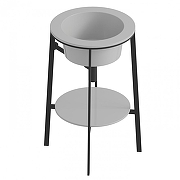 Консоль с раковиной Abber Bequem 50 AC2130 цвет Белый-2