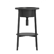 Консоль с раковиной Abber Bequem 50 AC2130MB цвет Черный матовый