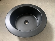 Консоль с раковиной Abber Bequem 50 AC2130MB цвет Черный матовый-4