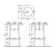 Консоль с раковиной Abber Bequem 50 AC2130MB цвет Черный матовый-6