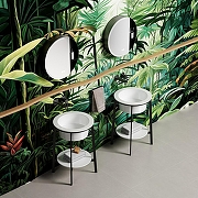 Консоль с раковиной Abber Bequem 50 AC2130MW цвет Белый матовый-6