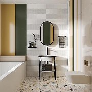 Консоль с раковиной Abber Bequem 70 AC2131MW цвет Белый матовый-4