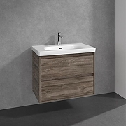 Тумба под раковину Villeroy&Boch Skyla 77 C79600RK подвесная цвет Темное дерево-1