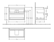 Тумба под раковину Villeroy&Boch Skyla 77 C79600RK подвесная цвет Темное дерево-4