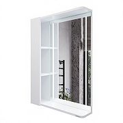 Зеркало со шкафом Comforty Ангара 60 00-00020667 с подсветкой цвет Белый матовый-1