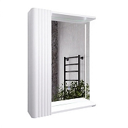 Зеркало со шкафом Comforty Ангара 60 00-00020667 с подсветкой цвет Белый матовый-2