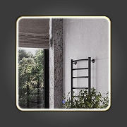 Зеркало Comforty Сириус 80 00-00020722 с подсветкой цвет Золото матовое с сенсорным выключателем и диммером-2