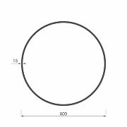 Зеркало Dreja Miro 80 99.2047 цвет Черный-4