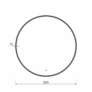 Зеркало Dreja Shine 80 99.2048 с подсветкой цвет Графит-5