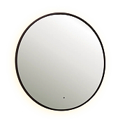 Зеркало Dreja Shine 80 99.2050 с подсветкой цвет Черный