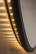 Зеркало Dreja Shine 80 99.2050 с подсветкой цвет Черный-1