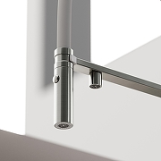 Смеситель для кухни Sancos Imola SC4010BNwh с белым изливом цвет Никель брашированный-6