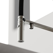 Смеситель для кухни Sancos Imola SC4010BNbh с черным изливом цвет Никель брашированный-6