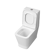 Унитаз компакт Grossman GR-4490SQ цвет Белый глянцевый с бачком и сиденьем Микролифт-3