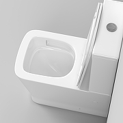 Унитаз компакт Grossman GR-4490SQ цвет Белый глянцевый с бачком и сиденьем Микролифт-8